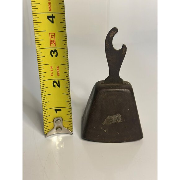 VTG Copper Cowbell with Can Opener Handle – Rustic Barware / Dinner Bell, 3.75" - Picture 5 of 5